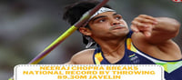 Neeraj Chopra has shattered his own national record!!!